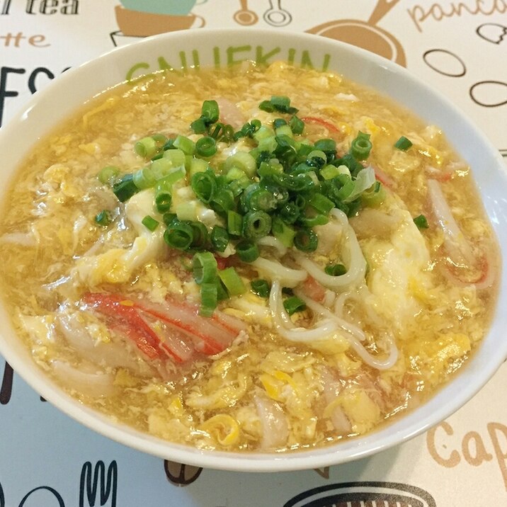 素麺が余ったときに！タマカマにゅうめん